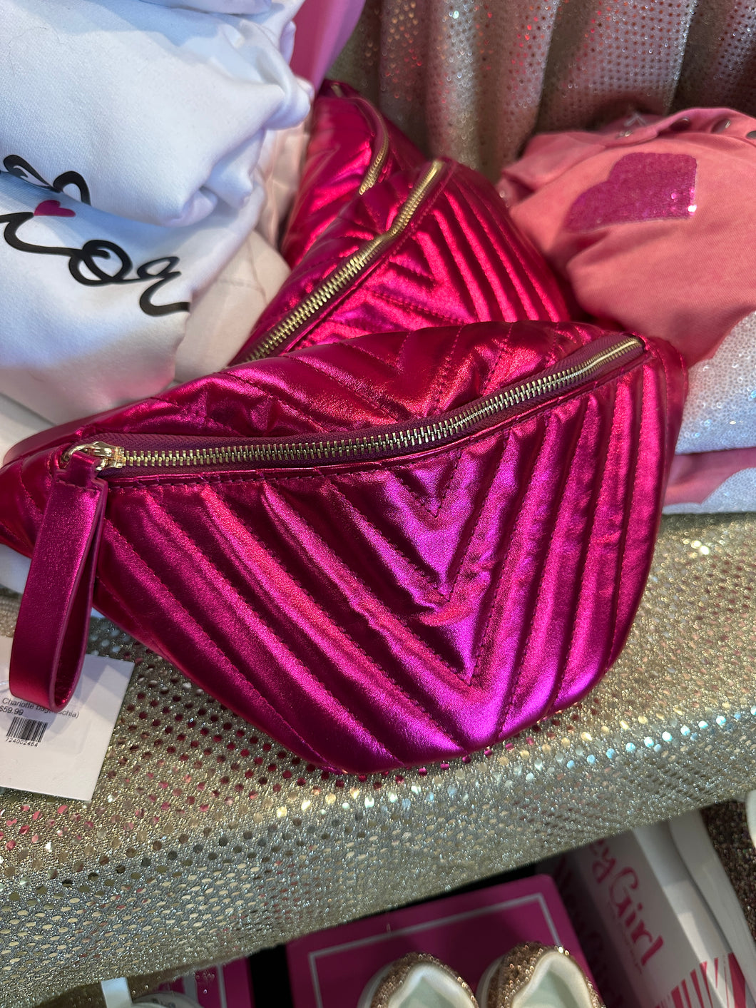 Metallic Pink Cross Body