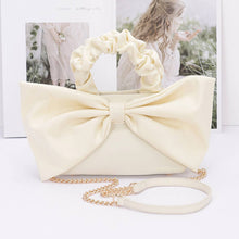 Load image into Gallery viewer, Nylon Top Handle Bag with Bow Front Clutch