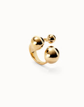 Load image into Gallery viewer, UNODE50 Ring With Three Bubble-Shaped Beads-GOLD 7.5-#ANI0843ORO00015