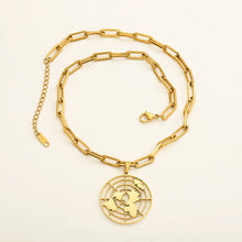 Load image into Gallery viewer, Flat Earth Pendant Necklace