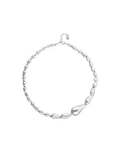 Load image into Gallery viewer, UNOde50 Necklace Medelux Necklace with linked drops-SILVER #COL1390OROMTL0U