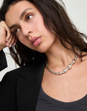 Load image into Gallery viewer, UNOde50 Necklace Medelux Necklace with linked drops-SILVER #COL1390OROMTL0U