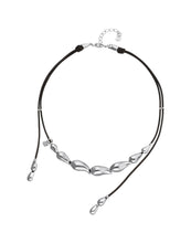 Load image into Gallery viewer, UNOde50 Medula Collar Necklace-Silver/Black