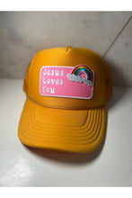 Load image into Gallery viewer, Jesus Loves You vintage trucker hat