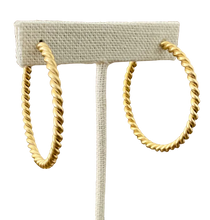 Load image into Gallery viewer, EKD Earrings Roped Hoop