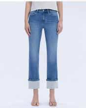 Load image into Gallery viewer, Vervet High Rise Slim Straight With Cuffed Stone Jeans