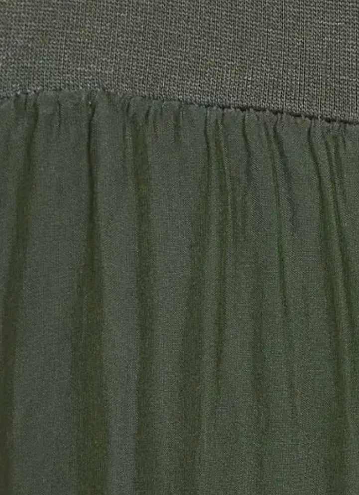 Made In Italy Solid Silk Pants- One Size