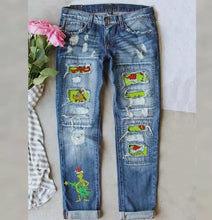 Load image into Gallery viewer, Grinch Jeans
