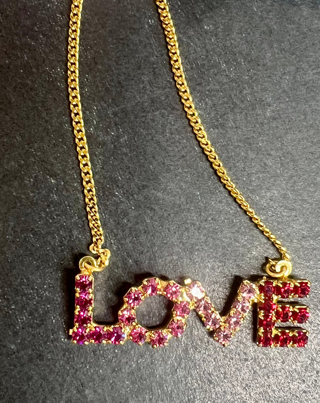 Tova Mini Love Necklace-Pink