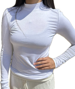 Mock Neck Long Sleeve Top
