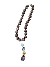 Load image into Gallery viewer, Crystal Charm Necklace Brown