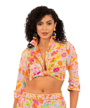 Load image into Gallery viewer, Gretchen Scott Boyfriend Shirt Birds and Bees Pale Pink