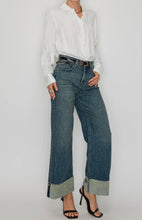Load image into Gallery viewer, Tummy Control High Rise Wide Leg Jeans