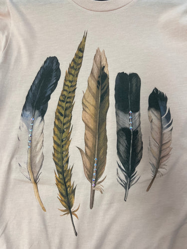 Feather Peach T-Shirt