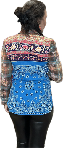 Aratta Jewled Top Blue