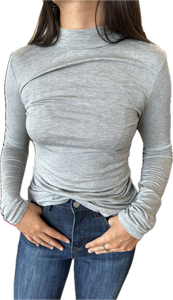 Mock Neck Long Sleeve Top