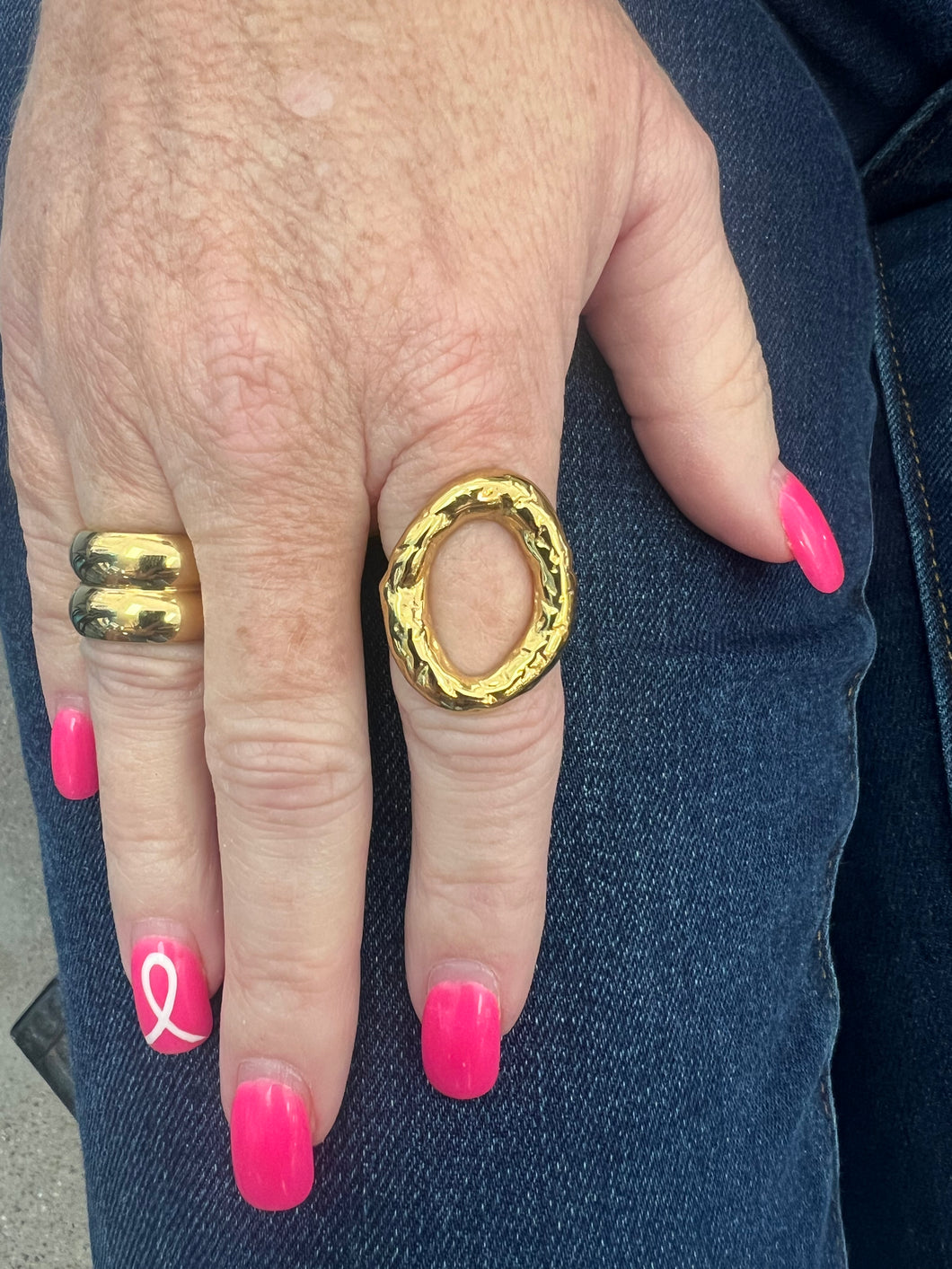 Ring Open Circle Gold