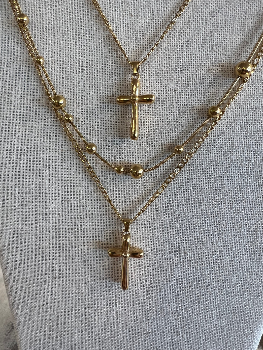 Cross Necklace Gold