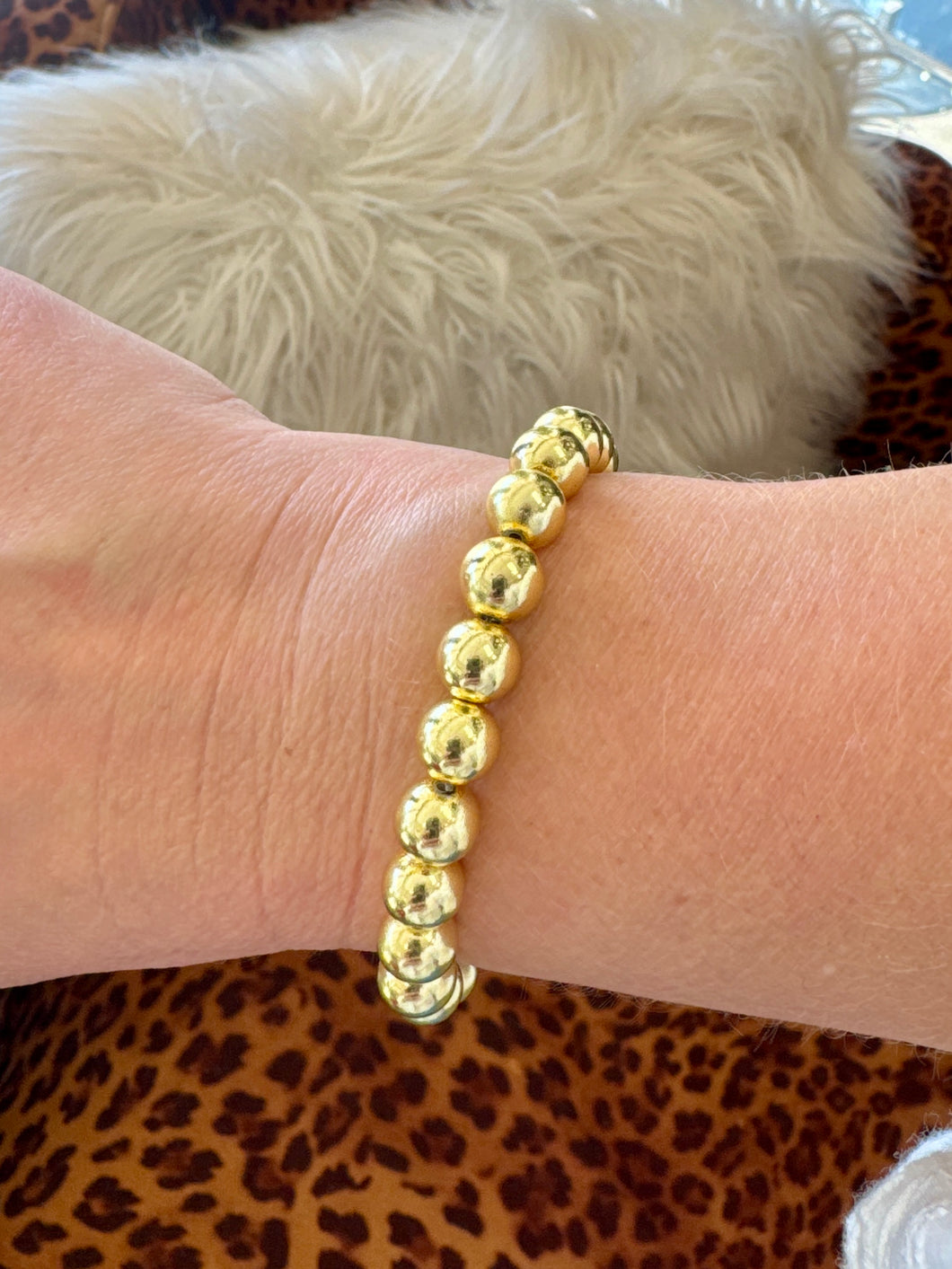 Gold Ball Bracelet-Water Resistant