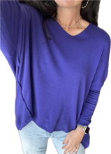 Load image into Gallery viewer, Made In Italy V-Neck High Low Sweater
