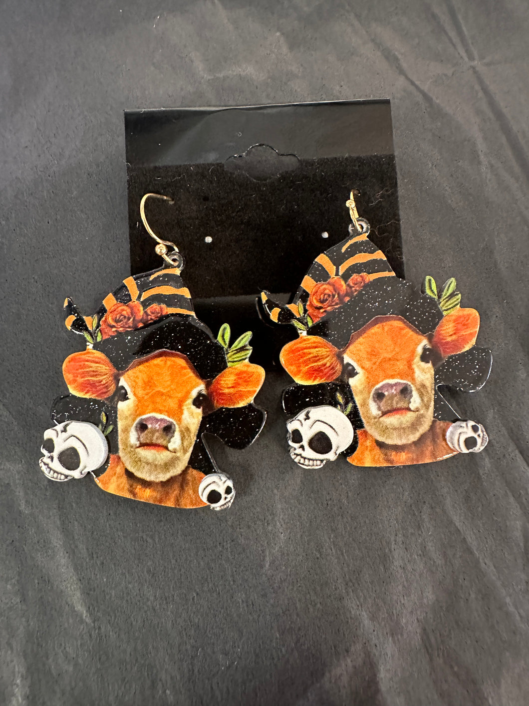 Scary Cow Earrings