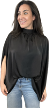 Load image into Gallery viewer, Black Bow Tie Top