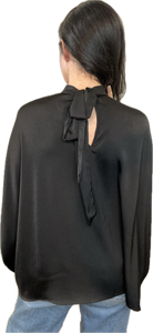 Black Bow Tie Top