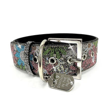 Load image into Gallery viewer, Jacqueline Kent Dog Collar Flower Power Hematite