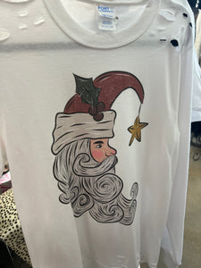 Ripped Santa Long Sleeve Tee