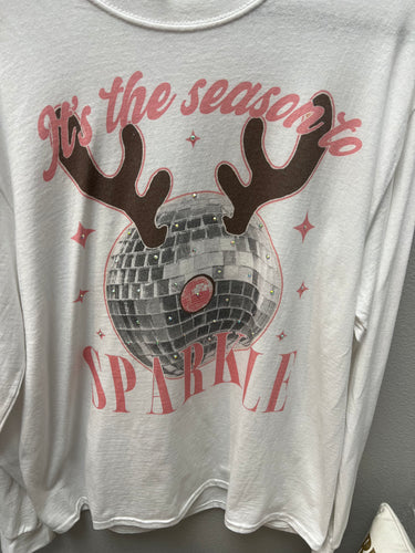 Disco Reindeer Long sleeve T