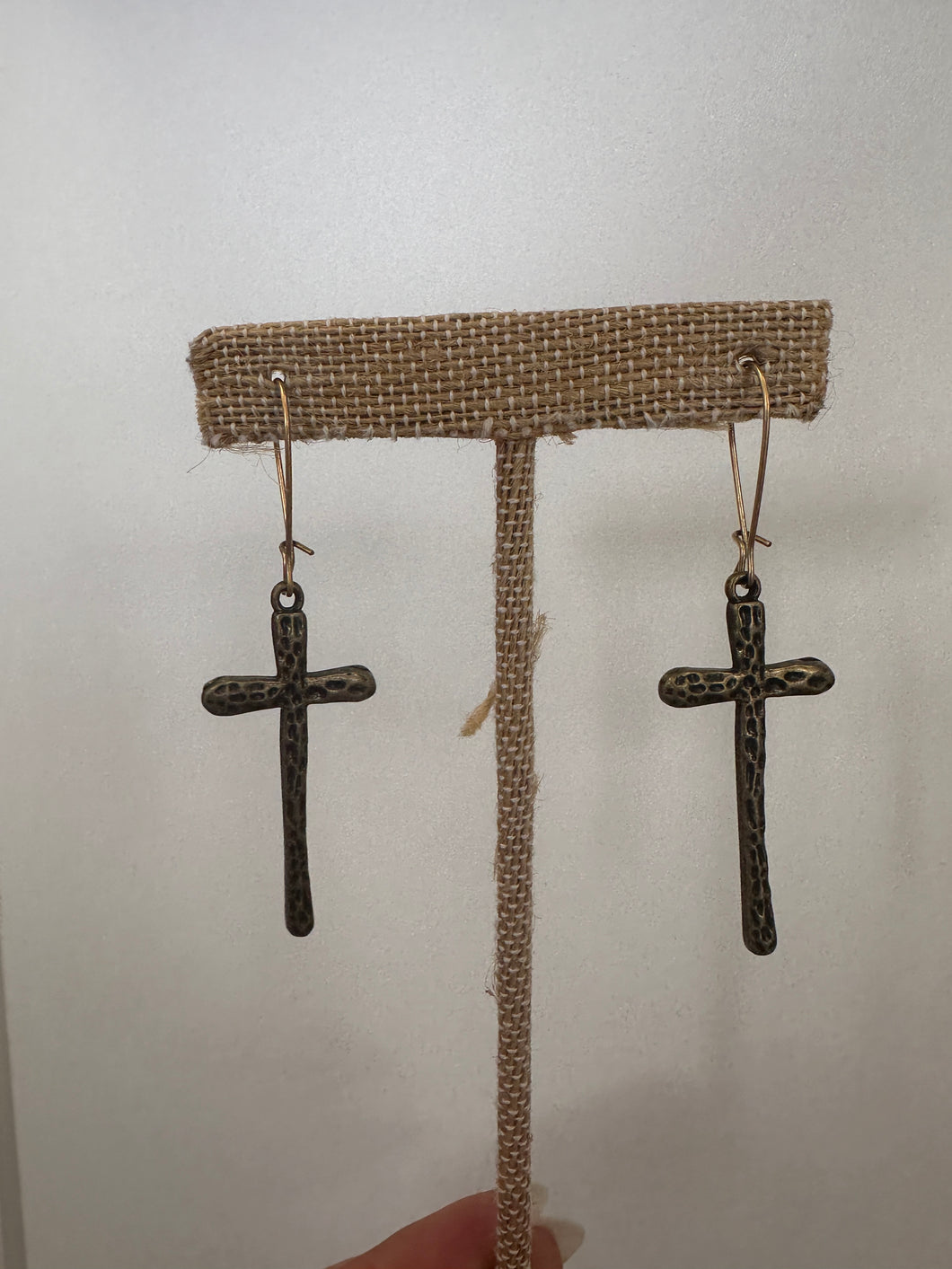 Inspired Designs Cross Earrings