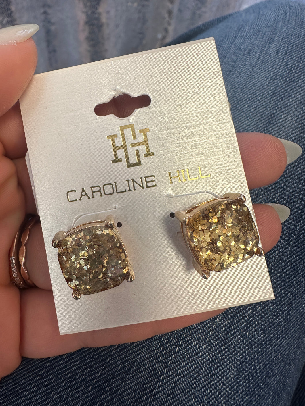 Caroline Hill Glitter Studs