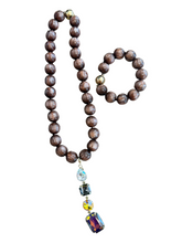 Load image into Gallery viewer, Large Beaded Magnetic Bracelet-Brown