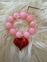 Load image into Gallery viewer, Marble Heart Bracelet-Red/Pink-Water Resistant
