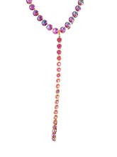 Load image into Gallery viewer, Show Stopper Crystal Charm Necklace-Purple Volcano