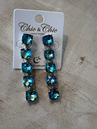 Rhinestone Drop Earrings