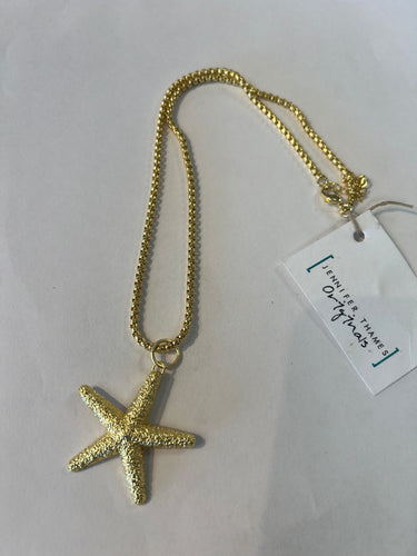 JT Gold Starfish Necklace