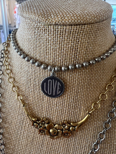 Erin Knight Designs Silver LOVE Necklace