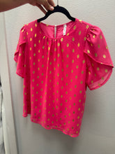 Load image into Gallery viewer, Pink gold Metallic Top