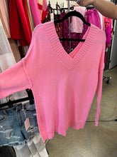 Load image into Gallery viewer, Pink V-Neck sweater