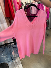 Load image into Gallery viewer, Pink V-Neck sweater