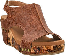 Load image into Gallery viewer, Corkys Carley  Cognac Tumbled Shoe