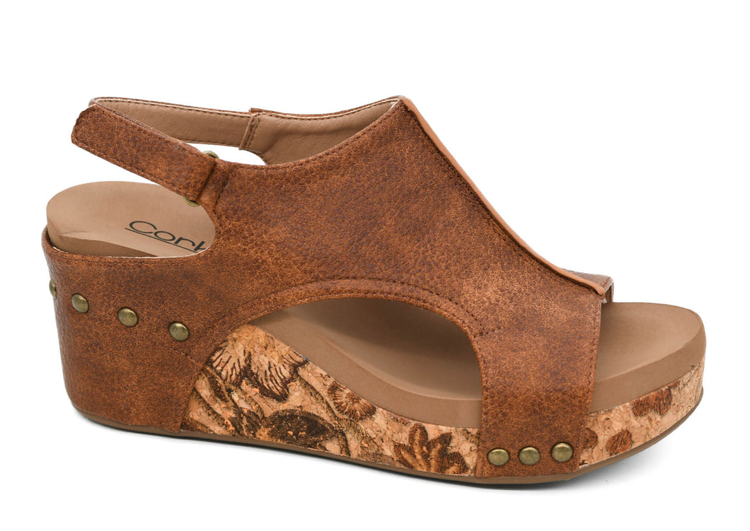 Corkys Carley  Cognac Tumbled Shoe