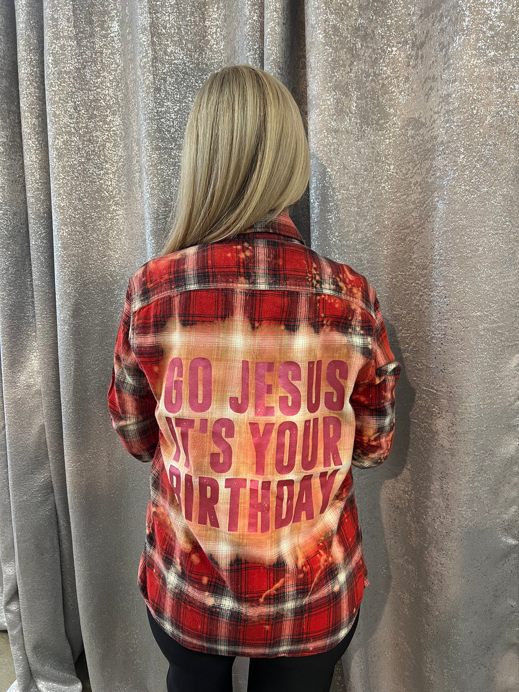 Go Jesus Its Your Birthday Flannel shirt