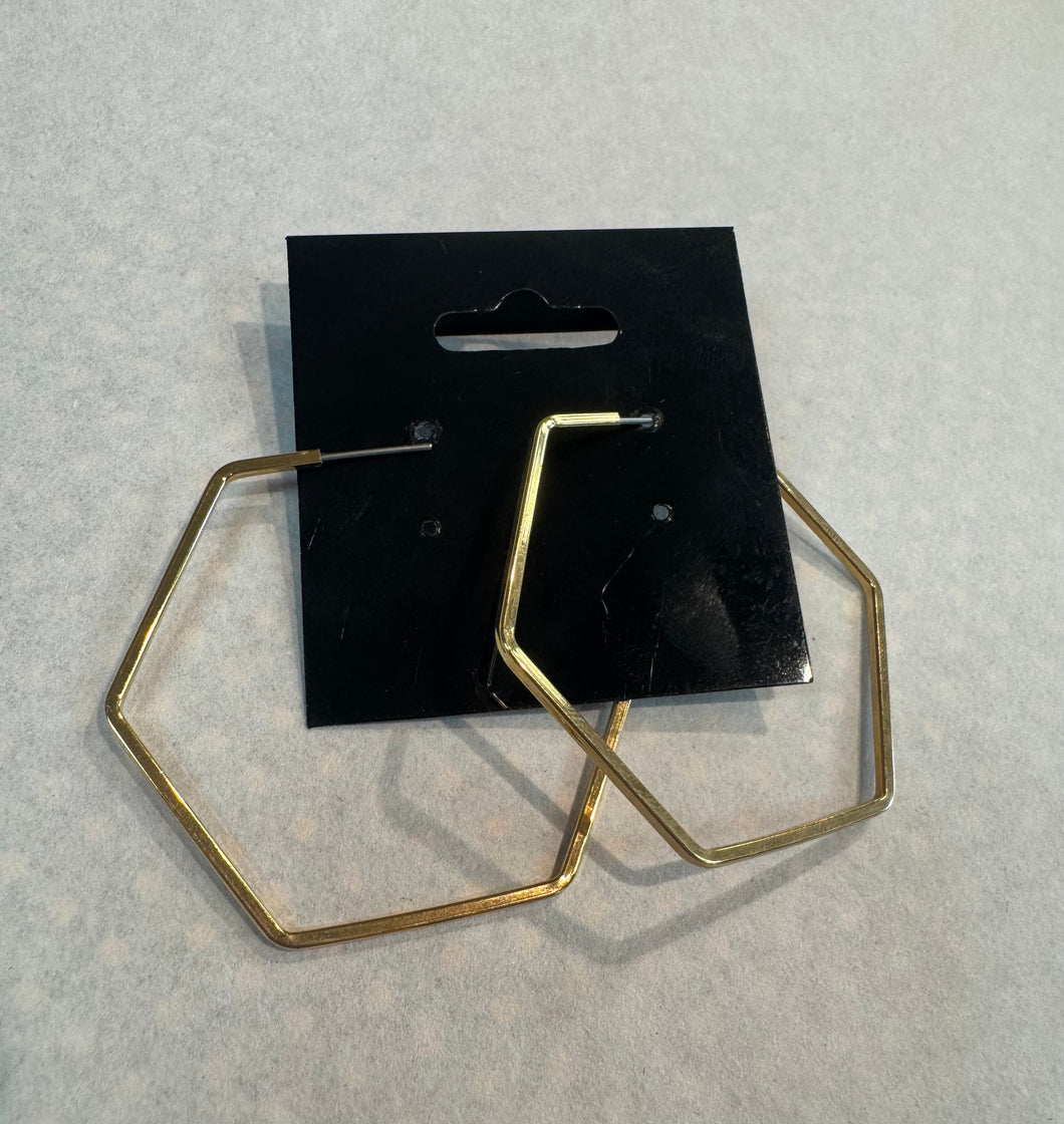 Hexagon Earrings