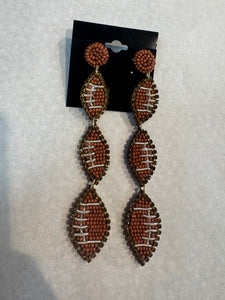 Drop Football Earrings