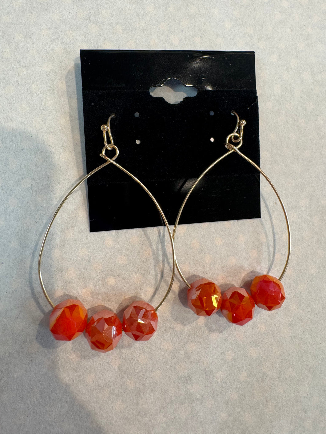3 Beaded Color Earrings