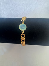 Load image into Gallery viewer, Luxe-B Bracelet Gold with Stone
