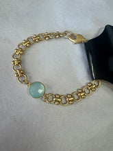 Load image into Gallery viewer, Luxe-B Bracelet Gold with Stone