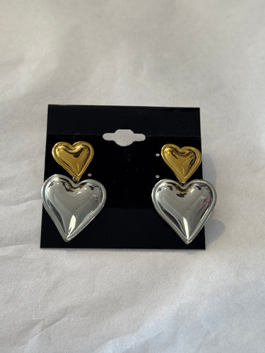 Mixed Heart Earrings